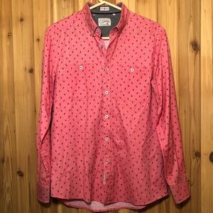 7 Diamonds Vintage Well Sewn Button-Down Shirt SM